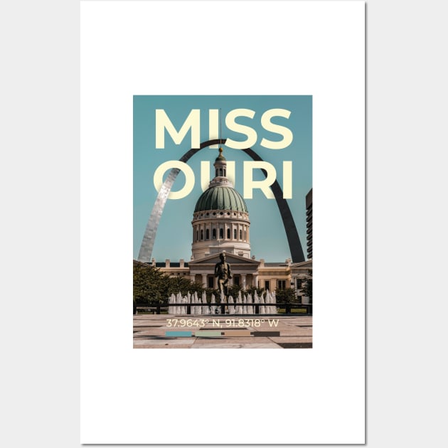 Missouri Travel Poster Wall Art by mardavemardave